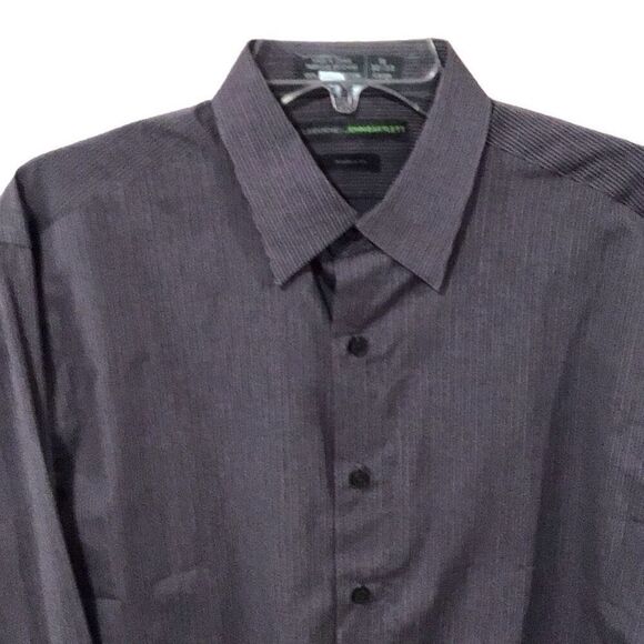 Men’s Shirt, Tattersall Mens Shirt, size 16 34/35, blue and white check, long sl - Picture 1 of 6